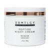 DRMTLGY Peptide Night Cream Face Moisturizer. Fragrance Free and Oil Free Hydrating Facial Moisturizer for All Skin Types. 2.1 oz