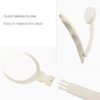 LFJ Lotion Applicator with Long Curved Handle for Back,Legs,Feet Self Application of Sunscreen, Sunless Self-Tanning, Skin Cream, Acne
