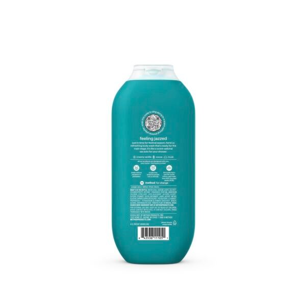 Method Limited Edition Body Wash, Feeling Jazzed with notes of Creamy Vanilla, Cocoa, and Musk, 18oz