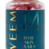 WEEM Hair Skin and Nails Gummies - Supports Healthy Hair - Vegan biotin Vitamins for Women & Men Supports Faster Hair Growth, Stronger Nails, Healthy Skin, Extra Strength (1)