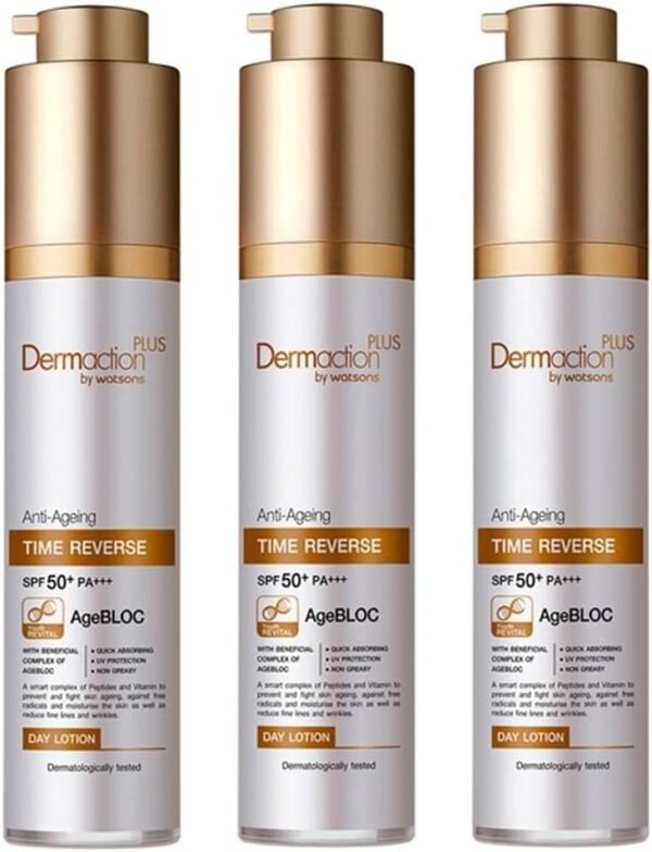 51FzydV-ghL._AC_SL1061_.jpg by Watsons Anti-Ageing Time Reverse SPF 50+ PA+++ 1.69 Fl Oz. (Pack of 3)