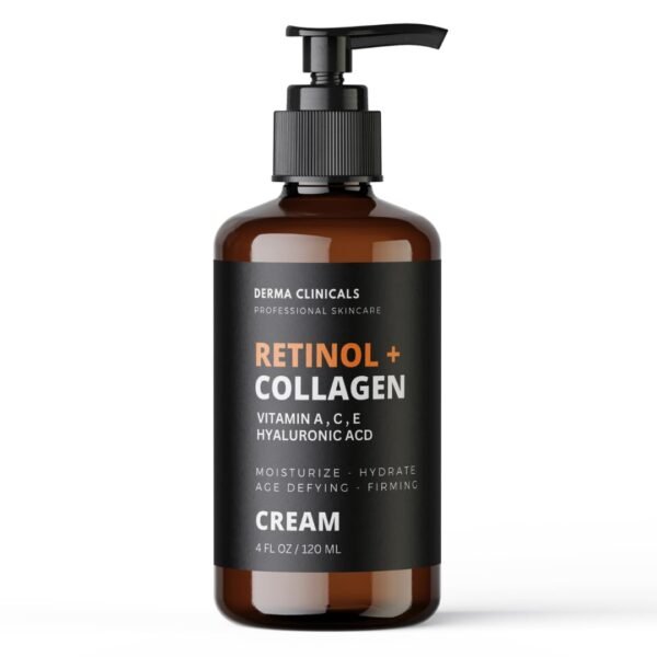 51H2jN-RXxL._SL1080_.jpg Retinol + Collagen, Hyaluronic Acid, Vitamin C Anti-Aging Face Cream, Day and Night Moisturizing Cream, Anti-Wrinkle Cream for Face, Firming Cream - 4oz