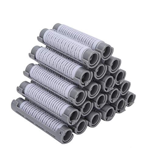 20pcs Hair Perm Rods Fluffy Perming Rod Hair Roller Curler Hairdressing Tool Kit(Purple) Styling Tools & Appliances (Grey)