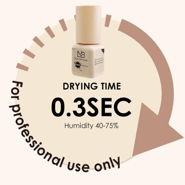 51IZILd7YgL._SL1000_.jpg Super Strong Eyelash Extension Glue- 5ml/0.3s Drying Time/7-8 Weeks Retention/Waterproof Black Lash Glue/Professional Eyelash Adhesive for Individual Lash Extensions