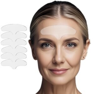 51IrF4zPQHL._SL1000_.jpg Forehead Wrinkle Patches, Anti Wrinkle Facial Patches for Face Overnight to Reduce Frown Lines, Reusable Anti-Ageing Forehead Wrinkle Treatment for Women 6 pcs
