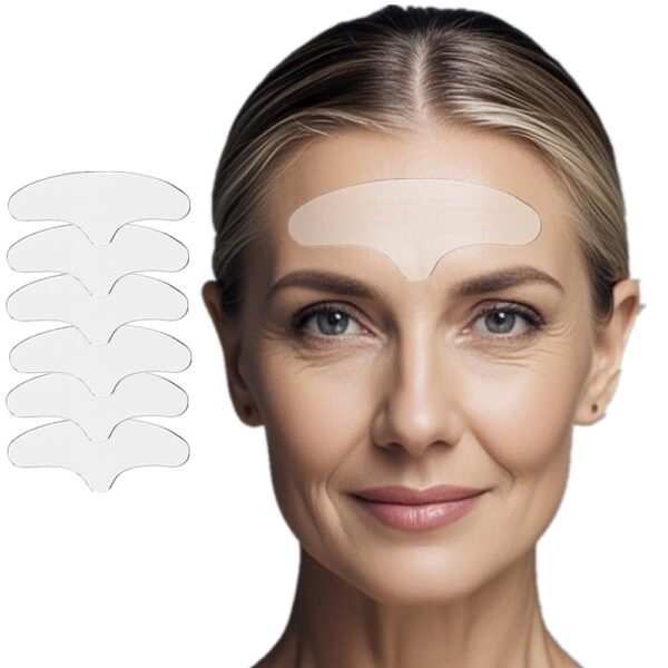 51IrF4zPQHL._SL1000_.jpg Forehead Wrinkle Patches, Anti Wrinkle Facial Patches for Face Overnight to Reduce Frown Lines, Reusable Anti-Ageing Forehead Wrinkle Treatment for Women 6 pcs