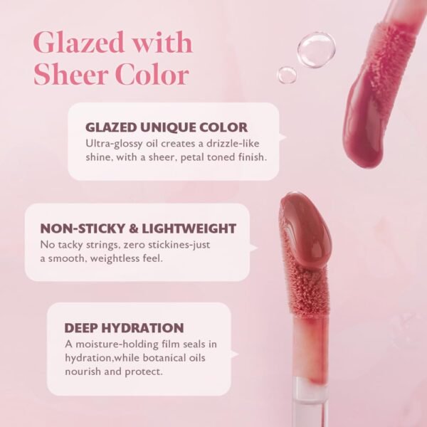 51JfLysJbML._SL1000_.jpg MILKTOUCH Dew Stain Sheer Lip Gloss (06 Rose Demure, 0.14 Fl Oz (Pack of 1))