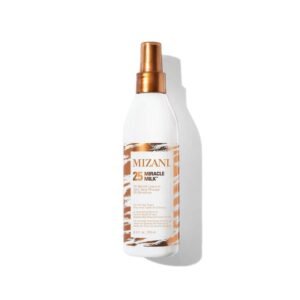 Mizani 25 Benefit Miracle Milk Leave in Conditioner - Heat Protectant & Detangler Spray, With Coconut Oil, For Frizzy & Curly Hair