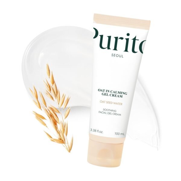51LVKvkaLcL._SL1080_.jpg PURITO Oat In Calming Gel Cream, Oat Seed Water Hydration & Soothing, Lightweight, Non-Sticky FA Safe Moisturizer for Sensitive Skin, Non-Comedogenic, Fragrance-Free, Korean Skincare 3.38 fl.oz