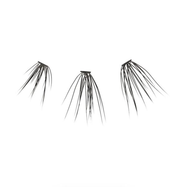 KISS Lash Couture Faux Mink Lash Extensions, Style 'Venus', Exclusive Flat-Band Technology, Short & Medium Length, 60 Individual Lash Clusters, Glue On Lashes