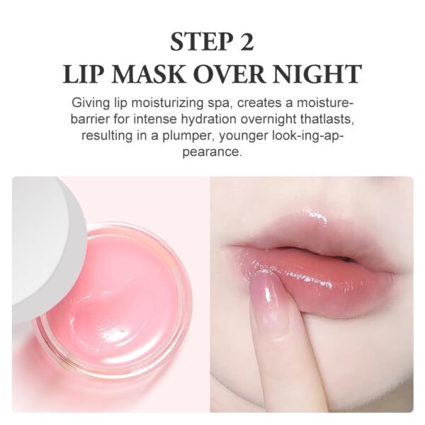 51MtSg2pr2L._SL1000_.jpg Strawberry Lip Scrub And Mask Set, Sugar Exfoliator Lip Scrub For Dark Lips To Lighten, Lip Care Kit, Sleeping Lip Mask, 1.4 oz / 2-piece