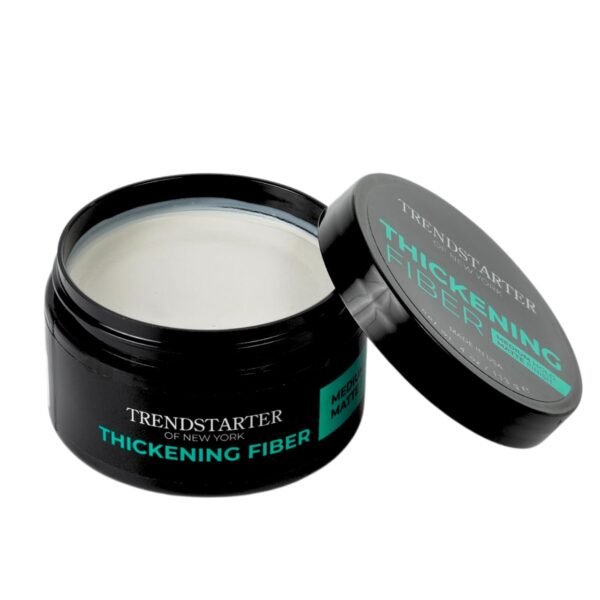 TRENDSTARTER - THICKENING FIBER (4oz) - Medium Hold - Matte Finish - Premium Hair Thickening Clay Pomade - Water-Based - All-Day Hold Styling Product