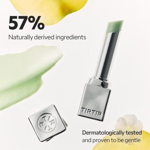 TIRTIR Water Mellow Lip Balm, 03 Peach Lemony, 0.11 Fl Oz – pH Color Changing Organic Korean Lip Care, Lightweight Deep Hydration Lip Moisturizer for Women Men, Paraben Free
