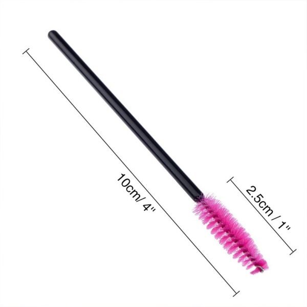 51P9h0ZJO4L._SL1000_.jpg G2PLUS 100PCS Disposable Eyelash Brushes, Rose Mascara Wands Applicator Makeup Kits, Eyelash Spoolies Brushes for Eyelash Extensions and Eyebrows