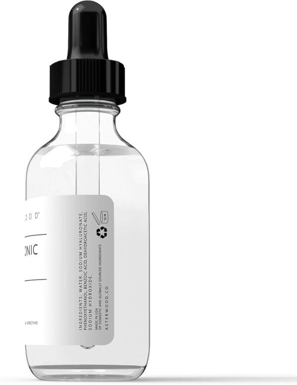 51PNExrRxJL._SL1500_.jpg Asterwood Hyaluronic Acid Serum for Face - Plumping, Anti-Aging, Hydrating - Fragrance-Free - 1 Fl Oz