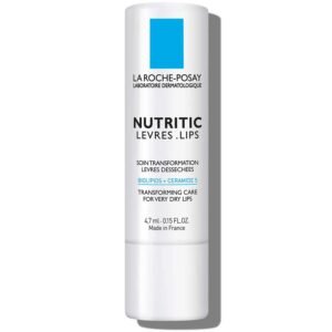 51PjyXukFLL._SL1500_.jpg La Roche-Posay Nutritic Lip Balm for Very Dry Lips, Soothes and Repairs Chapped Lips with Shea Butter and Ceramides, 0.15 Fl Oz (Pack of 1)