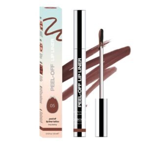 51QLGroWghL._SL1000_.jpg Peel-Off Matte Lip Stain - Long-Lasting Lip Liner Tattoo, Waterproof & Transfer-Proof for All Skin Types (Dark Brown, 1Pc)