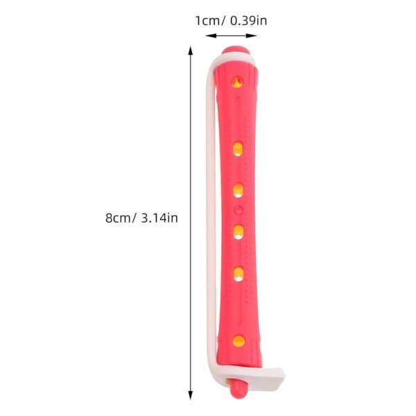 12Pcs Perm Kit - Hair Rollers for Wavy Styling, Perm Rods, Colored Styling Tools - Red