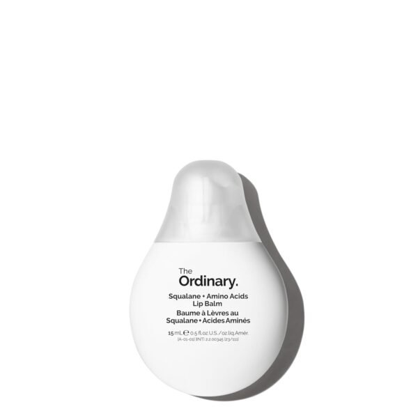 The Ordinary Squalane + Amino Acids Hydrating Lip Balm, for Lips, Elbows, and Cuticles, 0.5 Fl Oz