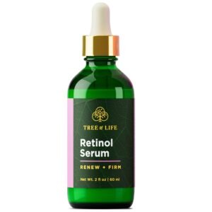 51TtBgJUuSL._SL1500_.jpg Tree of Life Beauty Retinol Serum, Skin Smoothing Face Oil for Dark and Age Spots and Fine Lines, Facial Serums for Dry and Sensitive Skin Care with Hyaluronic Acid for Soft Smooth Skin, 2 Fl Oz