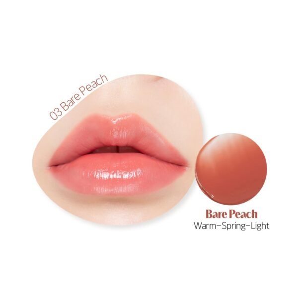 51VCmeVUMrL._SL1000_.jpg Etude Ginger Sugar Melting Balm Stick 03 Bare Peach | Tinted Moisturizing Lip balm | Natural Ingredients Hydrate Ginger, Sugar, Shea Butter Moisturizing Relaxing Effect | K-Beauty