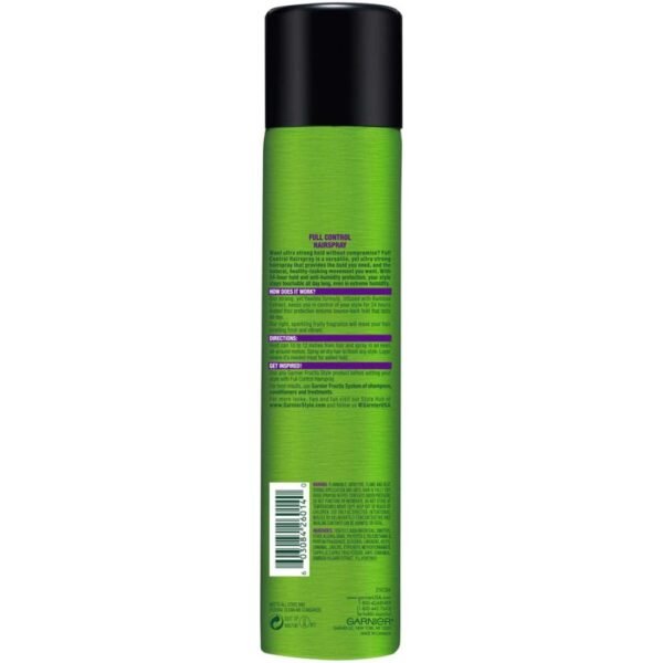 Garnier Fructis Style Full Control Anti-Humidity Hairspray, Ultra Strong Hold, 8.25 oz.