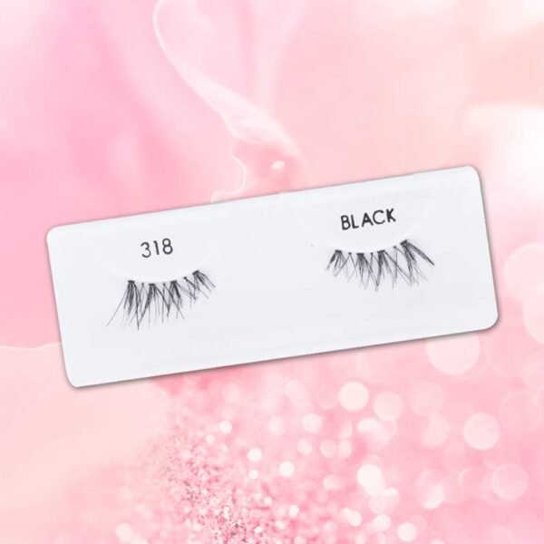 51VmWKxXYxL._SL1000_.jpg Ardell Accent Half Lashes 318 - Short Wispy Natural Looking Cat Eye Half Lashes for Everyday Wear, 4 Pack