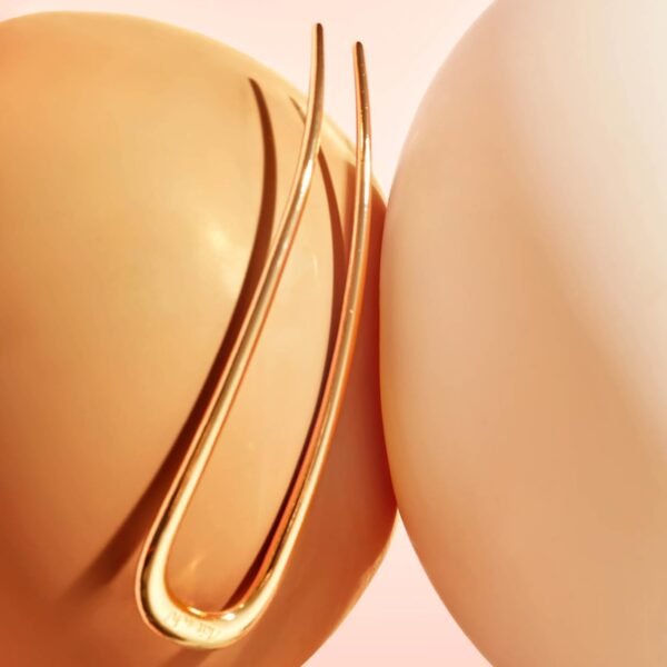 Kitsch Metal French Hair Pin for Women - Elegant Hair Accessories for Women, Ideal for Buns & French Twist, Designed for a Secure, Comfortable Fit - 1pc Gold