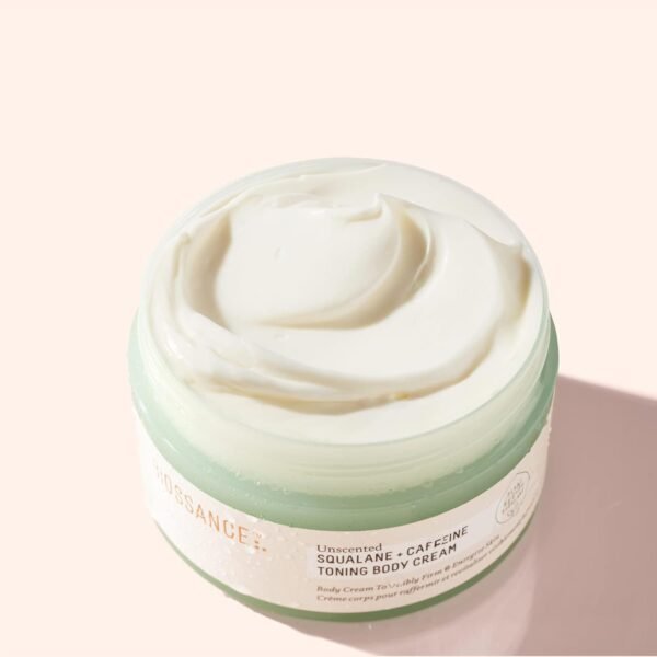 Biossance Squalane + Caffeine Toning Body Cream – Moisturizer for Firmness & Texture – Vegan and Fragrance-Free Skin Care – Nourishes, Tones & Supports Moisture Barrier for All Skin Types