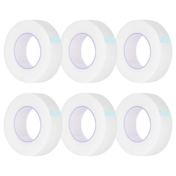 51WjPsnlFhL._SL1500_.jpg Kirecoo 6 Rolls Adhesive Eyelash Tape, Breathable PE Lash Tape,Eyelash Extension Supplies - 9 m/10 Yard Each Roll (Transparent)