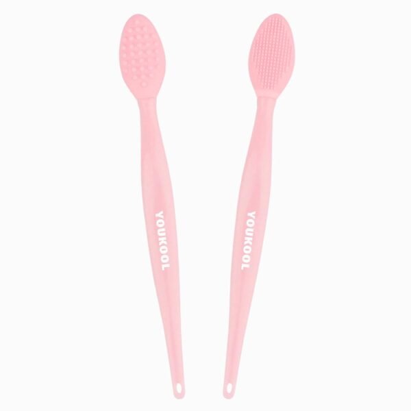 51Wq8fcGBYL._SL1500_.jpg Lip Scrub Brush,Double-Sided Silicone Exfoliating Lip Brush Tool for Smoother and Fuller Lip Appearance,Pink,2pcs