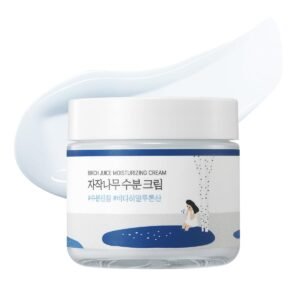 51XqBKQtprL._SL1200_.jpg ROUND LAB Birch Juice Moisturizing Cream 2.7 Fl Oz, 48-Hour Deep Hydrating Face Moisturizer with Birch Sap & Vita Hyaluronic Acid for Acne-Prone Skin, Reduces Sebum, Oil, Blackheads, Korean Skin Care