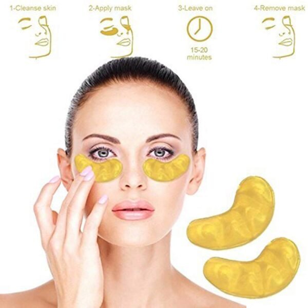 51YDFLwwbvL._SL1000_.jpg AICHUN BEAUTY 100 Pairs Crystal 24K Gold Powder Gel Collagen Eyes Masks Sheet Patch Anti Ageing Remove Bags Dark Circles & Puffiness Skin Care Anti Wrinkle Moisturising Hydrating