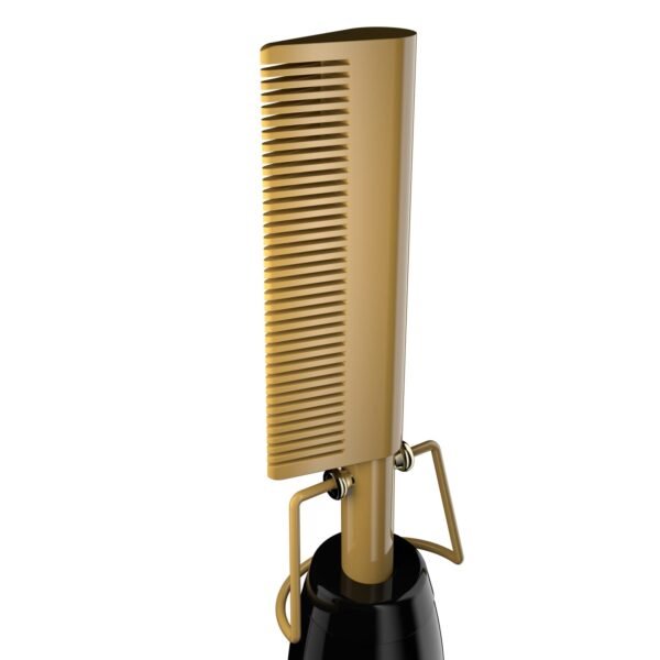 Andis 38335 Professional Heat Ceramic Press Comb for Hair, Straightener - 450F High Heat with Dual Voltage - 20 Adjustable Heat-Settings, 30 Min Auto Shut-Off, Gold, Ceramic Gold