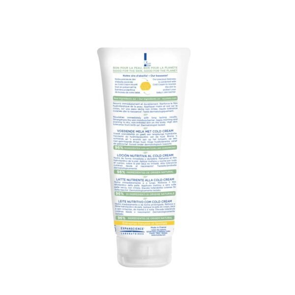 Mustela Baby Nourishing Lotion – Daily Body Lotion for Dry Skin - with Natural Avocado, Cold Cream & Beeswax - 6.76 fl. oz. - Packaging may vary