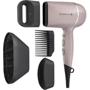 51ZFuumHYNL._SL1216_.jpg Remington Pro Wet2style Hair Dryer, With Ionic & Ceramic Drying Technology, Mauve, 1875 Watts of Drying Power