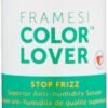 Framesi Color Lover Stop Frizz, 3.4 fl oz, Anti-Humidity Serum and Split End Repair, Color Treated Hair, Travel Size