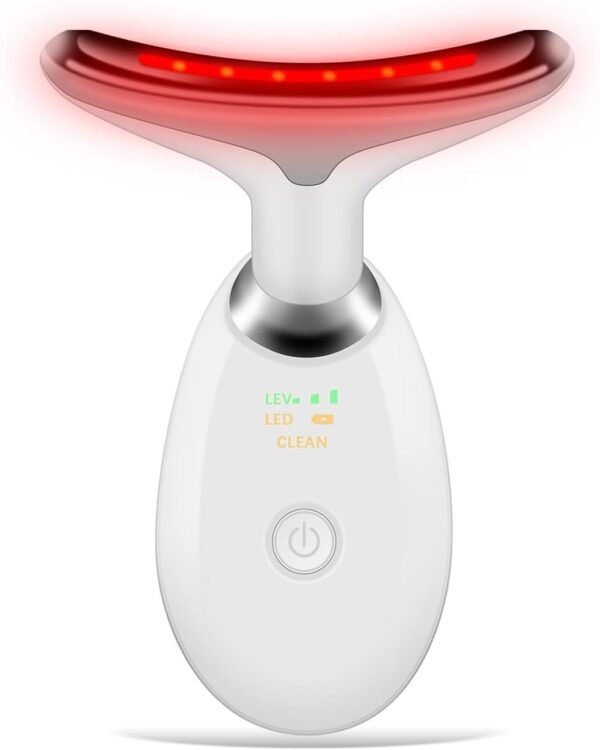 51aGg9vNlwL._AC_SL1500_.jpg Face and Neck Massager Tools, Portable Facial Beauty Device,Facial Massager with 7 Color LED Lights for Skin Care