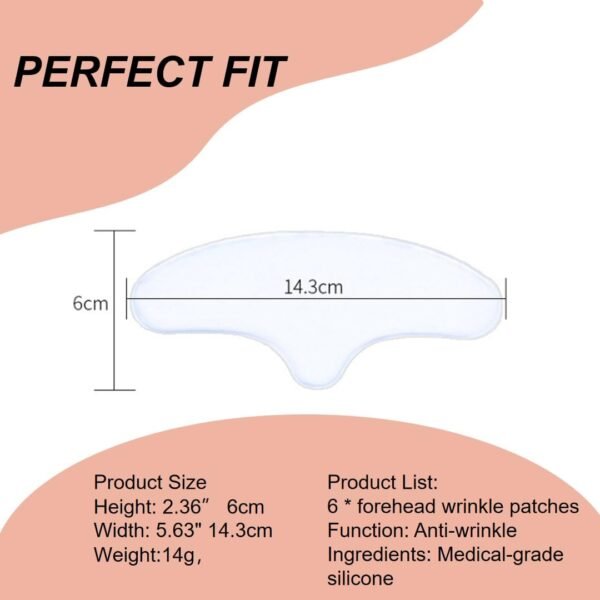 51bX-9ZE2ML._SL1080_.jpg Forehead Wrinkle Patches, Anti Wrinkle Facial Patches for Face Overnight to Reduce Frown Lines, Reusable Anti-Ageing Forehead Wrinkle Treatment for Women 6 pcs
