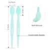 51bfDOmALIL._SL1500_.jpg Lip Scrub Brush,Double-Sided Silicone Exfoliating Lip Brush Tool for Smoother and Fuller Lip Appearance,Green,2pcs