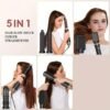 51dUoaZ-PYL._AC_.jpg 5 in 1 Blow Dryer Brush, Negative Ion Blow Out Brush Dryer Hair Dryer, Hot Air Styler Set Auto Wrap Curlers & Straightener & Volumizer Pro Kit, Portable Multi Styler Air Curler Hair Tools (Black)