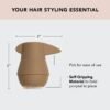 Kitsch PONYFULL Hair Volumizer Tool - Adds Lift and Style To Your Ponytail | Hair Bun Maker for Women | Ponytail Volumizer, Includes 3 No Snag Elastic Ties - (Blonde)