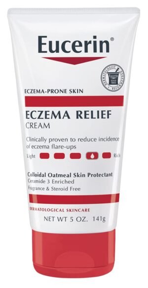 Eucerin Eczema Relief Cream - Full Body Daily Lotion for Eczema-Prone Skin - 5 oz. Tube