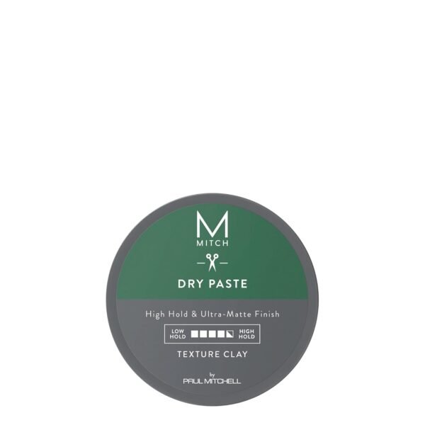 MITCH by Paul Mitchell Dry Paste Texture Clay for Men, High Hold, Ultra-Matte Finish, For All Hair Types