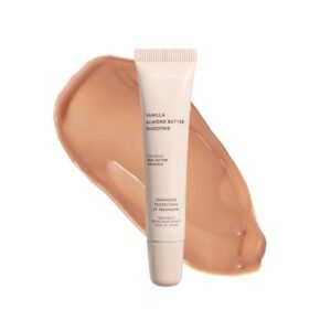 51fD49b2MYL._SL1500_.jpg ESW Beauty Vanilla Almond Butter Lip Treatment - Light Caramel Brown Tint with Shea Butter, Vitamin E, Vanilla & Almond for Enhanced Protection & Skin Barrier Support