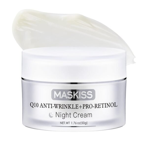 51fhuavD5hL._SL1500_.jpg Firming Neck Cream & Anti-Wrinkle Night Cream with Coenzyme Q10 + Pro-Retinol, Unscented Skin Firming Neck Cream, Anti Aging Facial Moisturizer for Sensitive Skin, 1.76 Oz Jar