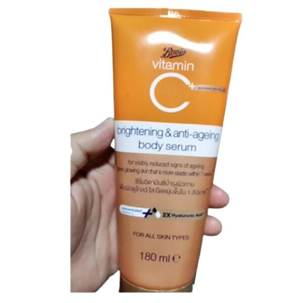 51gIuoSZviL._SL1000_.jpg Taweengam Body Cream Serum Lotion Moisturizer Skin Care Anti-Ageing Brightening Boots Vitamin C 180 ml x 2 Tubes