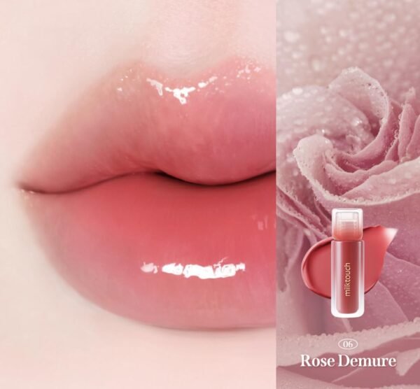 51hlHnKNgXL._SL1080_.jpg MILKTOUCH Dew Stain Sheer Lip Gloss (06 Rose Demure, 0.14 Fl Oz (Pack of 1))