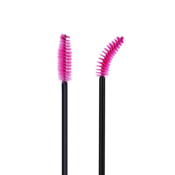 51iLZNs1h3L._SL1000_.jpg G2PLUS 100PCS Disposable Eyelash Brushes, Rose Mascara Wands Applicator Makeup Kits, Eyelash Spoolies Brushes for Eyelash Extensions and Eyebrows