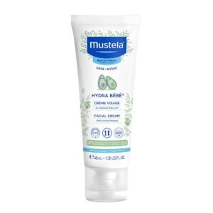 Mustela Hydra Bebe Face Cream – Daily Baby Moisturizer with Natural Avocado, Jojoba Oil & Shea Butter - 1.35 fl. oz. - Packaging may vary